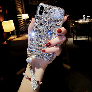 Huawei p30 / pro phone shell female models p20 / lite luxurious atmosphere full of diamond p10 / plus swan tassel p9 / p8 all-inclusive soft red border network fell creative personality Korea Tide brand