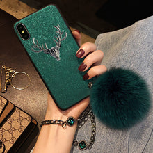 Load image into Gallery viewer, 欧美简约麋鹿三星Note9/8手机壳S9+奢华S8+全包S9软壳S8 Plus韩国女G9650水钻网红手链潮牌保护套硅胶祖母绿