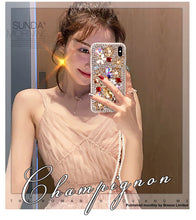 Load image into Gallery viewer, 奢华熊iphonex手机壳苹果8p带钻女款7plus镶钻女xsmax水钻6plus潮