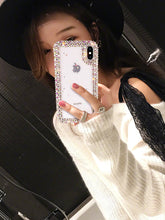 Load image into Gallery viewer, XSMAX抖音同款苹果x手机壳带钻XR全包边新款iphoneX女款X软壳iphone8plus硅胶套8P透明8水钻iphone7仙女7个性