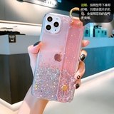 日韩时尚闪/粉小米9手机壳个性滴胶银箔8se手腕带支架红米note7Pro全包透明防摔cc9se时尚女款k20保护套8青春