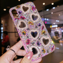 Load image into Gallery viewer, 网红iphone11pro max苹果8plus手机壳7水钻爱心XR保护套6硅胶Xs女