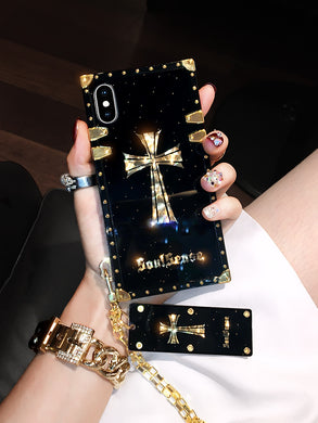 唐嫣同款方形oppofindx荣耀9x简约苹果6s网红华为nova3手机壳硅胶