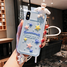 Load image into Gallery viewer, 卡通可爱立体趴趴狗苹果XSMax/XR手机壳11Pro蓝色星辰iphone8plus软硅胶7plus带挂绳个性创意6sp全包防摔套潮