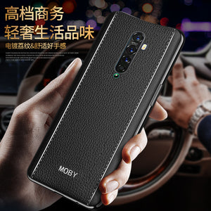 OPPO Reno2手机壳opporenoACE商务保护套reno 2高档5g版男全包opporeno2超薄ACE防摔0pp0个性创意0ppo女新款