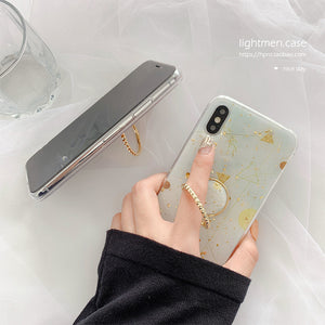 金箔支架壳11Pro/Max苹果X/XS/XR手机壳iPhone6s/8plus/7女6p硅胶