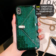 Load image into Gallery viewer, 潮牌零钱苹果8plus手机壳皮质X/Xr创意可斜挎挂绳iPhoneXsMax可以背的防摔6sp个性时尚7plus女款六八保护套XS