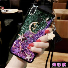 Load image into Gallery viewer, 华为p20pro手机壳p30女款网红p10plus流沙液体流动个性por水钻nova3创意4日韩3i硅胶2s潮牌荣耀9i防摔v20全包