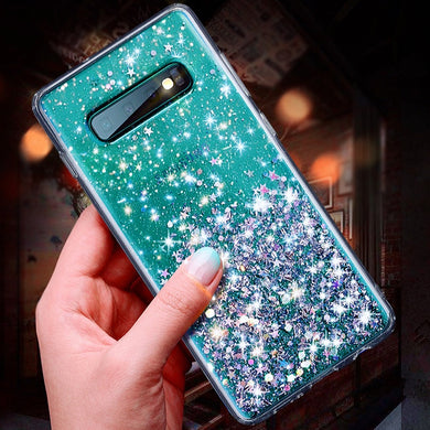 三星s10手机壳s8+保护套s9透明软硅胶三星s10+全包防摔硬超薄s9+奢华闪粉星空网红潮牌女款个性创意十plus