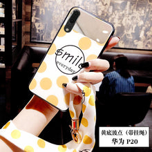 Load image into Gallery viewer, 补妆镜华为p30手机壳女mate20全包防摔p30pro玻璃mate10潮牌p20lite硅胶mate20pro个性创意p20pro带挂绳p20