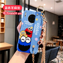 Load image into Gallery viewer, 个性卡通腕带华为mate30手机壳p30pro可背带斜挎链条mate20网红女款p20创意p30全包边lite软壳mate30pro日韩