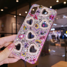 Load image into Gallery viewer, 网红iphone11pro max苹果8plus手机壳7水钻爱心XR保护套6硅胶Xs女
