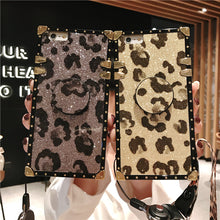 Load image into Gallery viewer, 三星s10plus手机壳硅胶豹纹note8保护套全包边s9+个性创意s8女款note9防摔s10lite网红s8plus带挂绳卡爱卡通