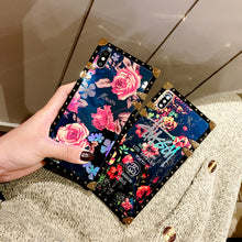 Load image into Gallery viewer, 三星Note8手机壳GALAXY note9蓝光潮牌S8+网红S9+软壳盖乐世S9复古女款S8硅胶个性方形挂绳全包防摔创意套花