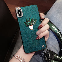 Load image into Gallery viewer, 红米K20祖母绿K20PRO创意红米Note7手机壳PRO水钻兰花红米6挂绳6A保护套Redmi7女款7A奢华小米Play挂脖潮牌韩