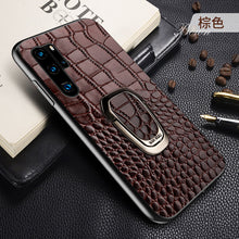 Load image into Gallery viewer, 华为p30手机壳真皮p30pro皮套p30lite保护套带磁吸指环支架p20定制高档p20por皮革全包防摔个性男款/士限量版