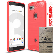 Load image into Gallery viewer, 简魅 谷歌Pixel3碳纤维Google Pixel3XL手机壳pixel 3A全包壳手机套保护壳软壳硅胶套时尚拉丝男女款