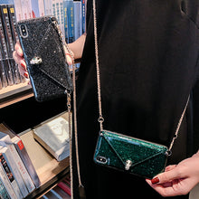 Load image into Gallery viewer, 潮牌零钱苹果8plus手机壳皮质X/Xr创意可斜挎挂绳iPhoneXsMax可以背的防摔6sp个性时尚7plus女款六八保护套XS