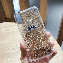 Load image into Gallery viewer, 苹果x手机壳6s女潮牌流沙奢华iphone8大气带钻7plus韩国网红新款xsmax软全包防摔立体水钻xr皇冠液体11promax