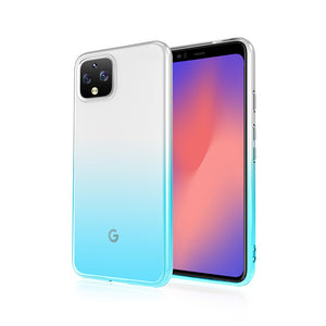 谷歌pixel4手机壳渐变透明彩虹google全包防摔Pixel 3A XL男女4xl