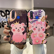 Load image into Gallery viewer, Japan and South Korea illustration vivo Y5S phone shell female models Y7S Y3 cute cartoon protective sleeve silk pattern Y19 Y17 creative sets drop resistance vivo silicone corners literary clear the new network Red tide soft-shell models