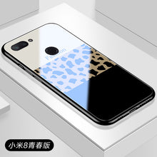 Load image into Gallery viewer, 小米8手机壳青春版探索屏幕指纹版8se豹纹玻璃镜面6x小米6全包防摔ins风小米9红米note7 pro网红女款潮挂绳5x