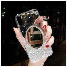 Load image into Gallery viewer, 苹果x手机壳潮牌iphone7plus带镜子时尚8p明星同款6s水钻奢华11promax女款xs软胶防摔闪粉xsmax不熬夜的网红