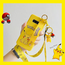 Load image into Gallery viewer, 三星s9手机壳女款腕带s10plus皮卡丘s10防摔挂脖绳三星s10+创意s10e可爱挂饰S9PLUS手机套卡通三星s9+保护套