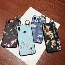 Load image into Gallery viewer, 红米7手机壳女款腕带小米红米note7Pro创意保护套硅胶防摔挂绳潮