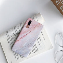 Load image into Gallery viewer, 简约ins大理石纹三星A70手机壳a50硅胶软套A40保护套个性冷淡风全包防摔可爱创意