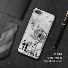 Load image into Gallery viewer, 送钢化膜红米6a手机壳男个性创意小米redmi 6a保护套全包防摔大理石纹皮套6A新款简约高档女卡通潮牌硅胶软壳