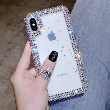 Load image into Gallery viewer, XSMAX抖音同款苹果x手机壳带钻XR全包边新款iphoneX女款X软壳iphone8plus硅胶套8P透明8水钻iphone7仙女7个性