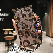 Load image into Gallery viewer, 三星s10plus手机壳硅胶豹纹note8保护套全包边s9+个性创意s8女款note9防摔s10lite网红s8plus带挂绳卡爱卡通