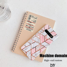 Load image into Gallery viewer, 电镀流金三星s10+手机壳s8+软胶s9+防摔套note10+大理石纹note8/9