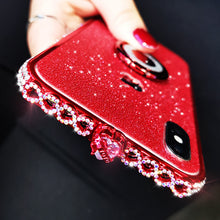 Load image into Gallery viewer, 苹果x手机壳新款xs max水钻金属边框iphonex防摔满钻网红xR女闪粉8plus带钻7plus高档6p边框壳6splus个性创意