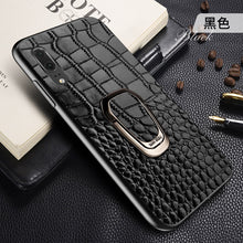 Load image into Gallery viewer, 华为p30手机壳真皮p30pro皮套p30lite保护套带磁吸指环支架p20定制高档p20por皮革全包防摔个性男款/士限量版