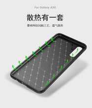 Load image into Gallery viewer, 逸圣 三星A50手机壳 Galaxy A50保护套 碳纤维硅胶防摔软壳