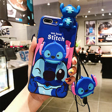 Load image into Gallery viewer, 史迪仔维尼熊OPPOA3手机壳A5男A3S女款A37软壳A7情侣A5S可爱A71挂绳A39卡通A57保护套A59支架A59S蓝A73黄A79