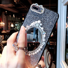 Load image into Gallery viewer, 红米K20 PRO奢华渐变闪粉Note7 PRO镜子水钻Redmi7手机壳Note8网红女7A潮牌红米6/6A/6PRO全包边挂绳挂脖硅胶