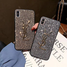 Load image into Gallery viewer, 三星s8+手机壳s10+plus网红女款s9+闪钻潮牌note9/8挂绳全包防摔