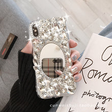 Load image into Gallery viewer, 喜哥同款奢华水钻8plus苹果x手机壳XS Max/XR/7p带镜子6s软壳潮女