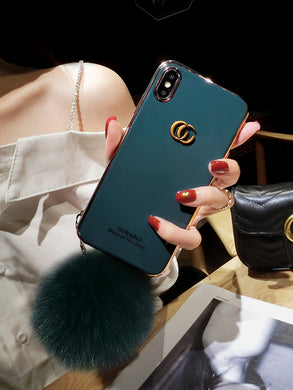 毛绒苹果x手机壳潮牌iPhone7plus网红xs个性max抖音同款8新款xr女