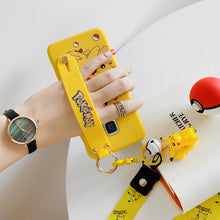 Load image into Gallery viewer, 三星s9手机壳女款腕带s10plus皮卡丘s10防摔挂脖绳三星s10+创意s10e可爱挂饰S9PLUS手机套卡通三星s9+保护套