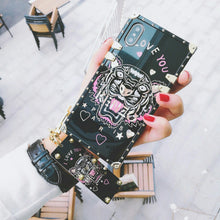 Load image into Gallery viewer, 三星s10手机壳潮牌硅胶韩国s9+时尚个性方形镜面女款s8plus全包套