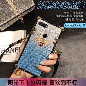 oppoa7x手机壳oppo a7x奢华闪粉0pp0f9蜜蜂opp潮女cph1823新款ooppF9 PBBM00防摔F9网红潮女oppo18013保护套