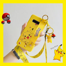 Load image into Gallery viewer, 三星s9手机壳女款腕带s10plus皮卡丘s10防摔挂脖绳三星s10+创意s10e可爱挂饰S9PLUS手机套卡通三星s9+保护套