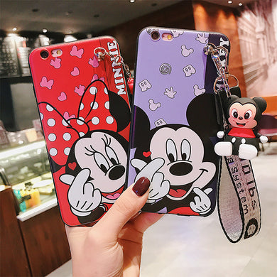 米奇米妮OPPO手机壳A5硅胶A3S女款A37软壳A7可爱A5S卡通A71保护套A39挂绳A57支架A59少女A59S挂饰A73 A3 A79