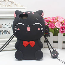 Load image into Gallery viewer, 招财猫iphonex手机壳xsmax卡通苹果7防摔8plus可爱xr硅胶套6s女xs