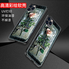 Load image into Gallery viewer, 一剪玫瑰苹果iphone11手机壳苹果11promax奢华ins冷淡风防摔iPhone11pro保护套全包硅胶软壳女款