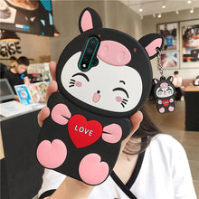 Load image into Gallery viewer, 华为nova5i手机壳卡通硅胶防摔nova3i手机套nova4可爱猫咪nooa5pro全包边P30创意个性潮萌女款挂脖软壳手机壳